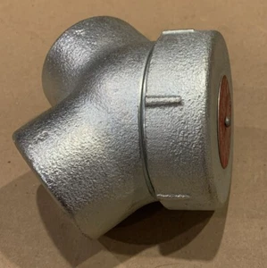 Crouse Hinds 1-1/2” Capped 90 Degree Elbow Fitting LBY 55 Explosion Proof - Picture 1 of 5