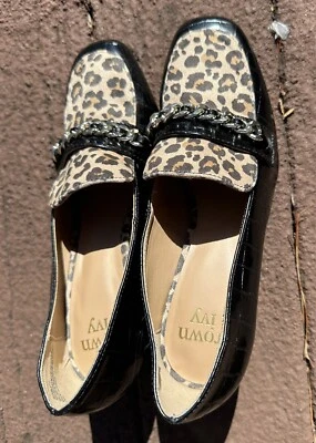 Crown & Ivy Melody Shoe Slip On Black High Block size 7.5 M - Image 1 of 4