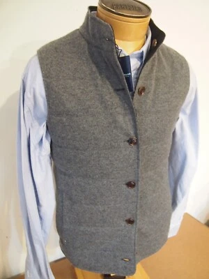 Peter Millar Crown Crafted Reversible Cashmere Vest NWT Small $798 Grey / Black - Image 1 of 4