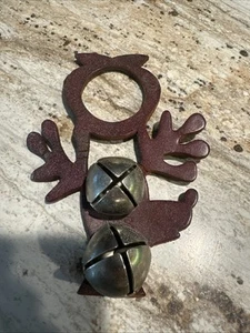 Puerta de cuero - Colgador de perilla - Campanas de tintineo de reno - Rhinos-leather.com - Imagen 1 de 3