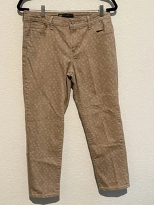 Jeans skinny Levi’s Mid Rise cropped beige stampa cerchio taglia 12 31 x 26 - Foto 1 di 10