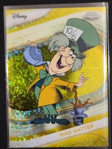 2025 Topps Chrome Disney Mad Hatter #177 Yellow Mini-Diamonds Refractor NM - Picture 1 of 2