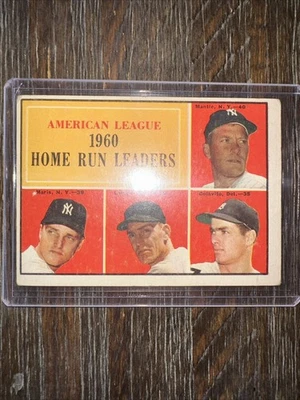1960 Topps - Líderes de jonrones de la Liga Americana - Mantle/Maris/Limón/Colavito - #44 Foto 1 de 4