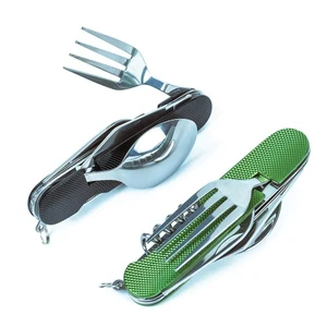 6-in-1 Multi-Function Camping Utensil Flatware Set Detachable Spoon Fork Knif... - Picture 1 of 6