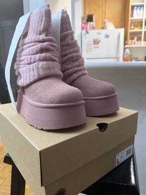 UGG Women’s Pink Dipper Leg Warmer Pink Dawn ✅ MUTIPLE SIZES IN HAND✅ - Image 1 of 4