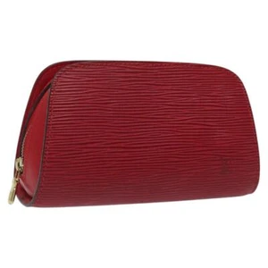 LOUIS VUITTON Epi Dauphine PM Pouch Castilian Red M48447 LV Auth 116672 - Picture 1 of 18