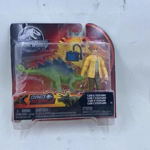 Jurassic World Dino Rivals Claire & Stegosaurus Mattel Fallen Kingdom NEU! - Bild 1 von 5