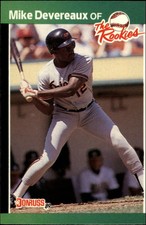 1989 Baltimore Orioles Donruss Rookies Orioles Baseball Card #51 Mike Devereaux