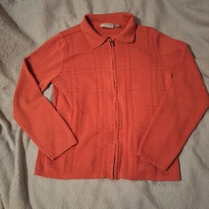 Croft & Barrow Full Zip Front Sweater Size M - Picture 1 of 8