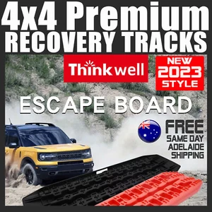 4x4 Recovery Tracks 10T Premium Boards Sand Mud Snow trucks Grass 4WD - RED MK3 - Picture 1 of 6