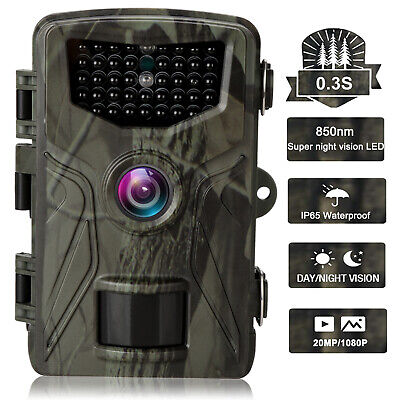 Outdoor HD 1080P 20MP Hunting Wildlife Trail Scouting Game Camera Night Vision • 29.99$