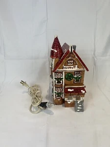 Vintage Dept 56 Victorian SNOW HOUSE Peach Original Snow Village 1980 - Picture 1 of 6