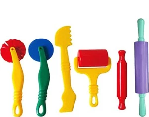 6 Pcs Clay Dough Tools Kit Clay Modelling Tool Kit Dough Rollers Molds Cutters P - Picture 1 of 9