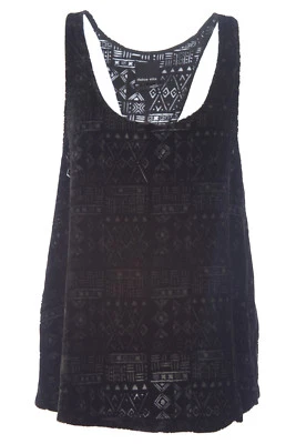 DOLCE VITA Women's Sibly Black Velvet Racerback Tank Top $118 NEW - Image 1 of 2