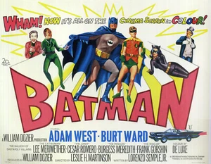 BATMAN Film Window Poster - Adam West, Burt Ward / TV Movie 1966 10"x8" reprint - Picture 1 of 1