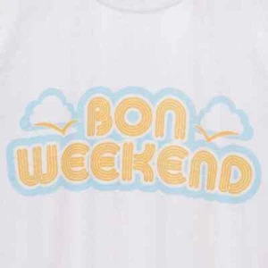 Bon Weekend Graphic T-shirt XL - Picture 1 of 2