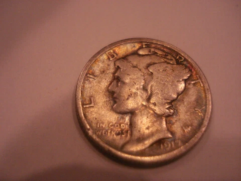 1917-MERCURY DIME-F-949 Cover