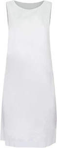 Women Sleeveless Casual Crew Neck Soft Summer Nightshirt Dress White UK 12 EU 38 - Picture 1 of 4