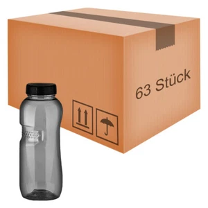 63 Stück Tritan Trinkflasche 0,5 Liter Wasserflasche flasche Kavodrink schwarz - Bild 1 von 7