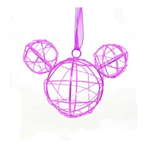 Kugel Metall Kopfteil Mickey Violett Disneyland Paris - Bild 1 von 1