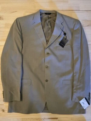 New Claiborne Men’s Classic 3 Button Woven Silk  Blazer Coat Size 46 $250 Retail - Image 1 of 4