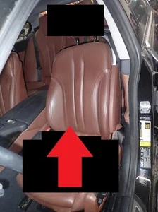 13 BMW 650i Left Front Seat Back Cushion ONLY 4 Dr (Gran Coupe); Brown NAEZ - Picture 1 of 5