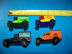 Juego de (4) minicamiones fundidos a presión coleccionables Kellogg's de colección 1979 y 1989 - Imagen 1 de 6