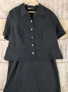 Dress Barn 2 Piece Blue Sleeveless Dress w/ Short Sleeve Blazer Size 16 NWT - Picture 1 of 24