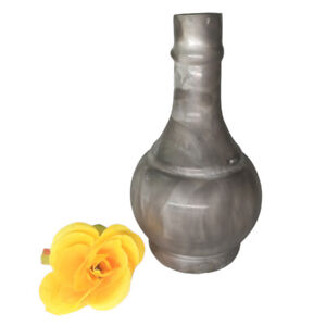 Flower Vase Table Home Decor Glass Black & White Centerpiece Modern Pot Holder