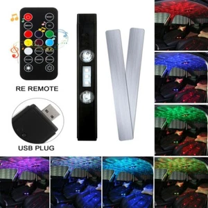 New Car Wireless USB Rechargeable Interior RGB LED Starry Atmosphere Light Strip - Picture 1 of 9