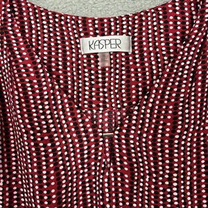 Kasper Womens Polka dot Top Sleeveles plus sz 3X Multicolor office career - Picture 1 of 13