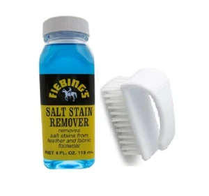 Fiebing's Salt Stain Remover 4 oz + NYLON SUEDE/NUBUCK BRUSH CLEANER - Picture 1 of 1