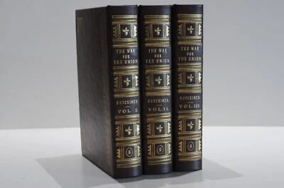 EASTON PRESS THE WAR FOR THE UNION BY EVERT A. DUYCKINCK 3 VOL SET CIVIL WAR - Image 1 of 4