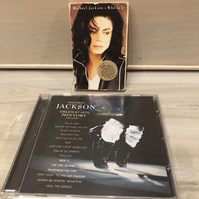 Michael Jackson WHO IS IT Cassette Single  OPRAH  & Greatest Hits History 1 CD - Image 1 of 4