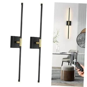 Battery Operated Wall Sconces Set of 2, Dimmable Battery Wall Sconce with  - Picture 1 of 7