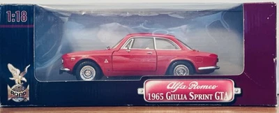 Alfa Romeo Giulia Sprint 1965 rojo GTA escala 1:18 coche fundido a presión nuevo Foto 1 de 4