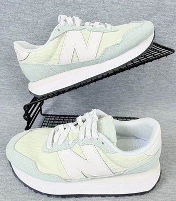 New Balance 237 Shoes Womens 6 Green White Casual Suede Lifestyle - Image 1 of 4