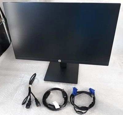 HP P24H G4 23.8" FHD Monitor w/ Stand + Power Cord + VGA + DP - Image 1 of 4