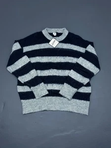 Suéter Jean Paul Gaultier Gris Rayas M Nuevo con Etiquetas Algodón Avantgarde - Imagen 1 de 8