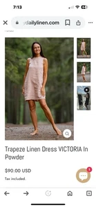 Daily Linen Damen Med Victoria Coastal Tank Kleid Taschen - Bild 1 von 7