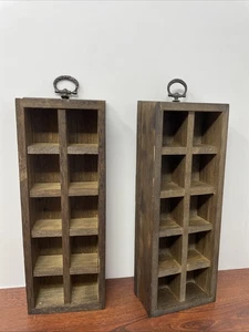 "Lote de 2 dedales de costura divididos de madera miniatura vintage colgantes 1,25""X 1""" - Imagen 1 de 9