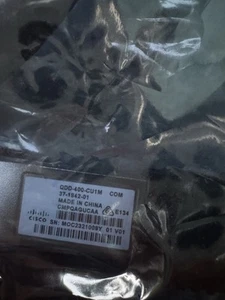 Câble passif DAC Cisco QDD-400-CU1M 37-1842-01 400G à 400G 1M d'origine - Photo 1/4