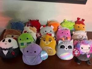 *CIERRE* Lote mixto de 16 NUEVOS CON ETIQUETAS 8 pulgadas Squishmallows sin duplicados - Imagen 1 de 10