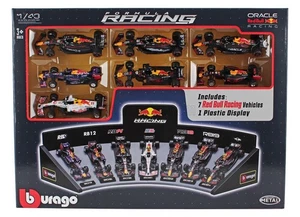 MODELLINO AUTO STATICO BURAGO RED BULL SET F1 7x RB9 RB11 RB12 RB161B RB19 RB20 - Foto 1 di 4