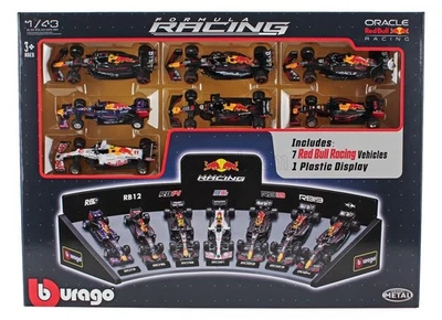 MODELLINO AUTO STATICO BURAGO RED BULL SET F1 7x RB9 RB11 RB12 RB161B RB19 RB20 - Immagine 1 di 4