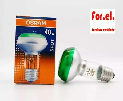 OSRAM LAMPADINA CONCENTRA SPOT R63 COLORE VERDE 40W E27