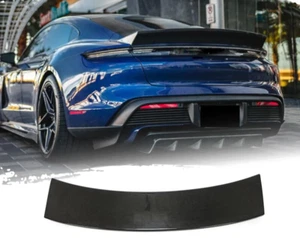 Passend für Porsche Taycan Turbo s echt Carbon Lippe Schwarz Neu Spoiler Lippe - Bild 1 von 4