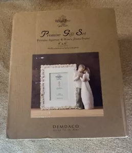 Set regalo promessa albero di salice statuina e cornice - Foto 1 di 3