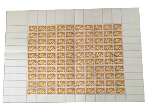 VIETNAM 1976/77 - Oversized Sheet CTO - 100 STAMPS - ORCHIDS - Free Shipping - Picture 1 of 6