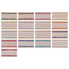 2 / 5 / 25 Metres Eyelet Knitting In Lace 35mm Width All Colours Baby Doll
